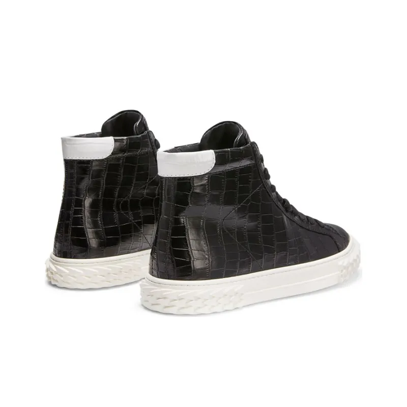 Giuseppe Zanotti Crocodile effect Blabber Sneakers-3