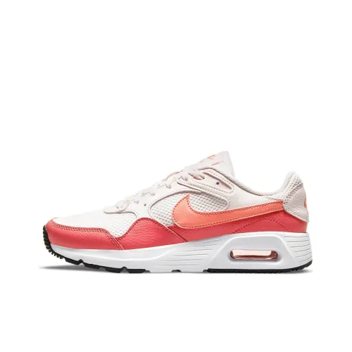 Nike Air Max SC Running Shoes Women's Low-Top Off White/Red