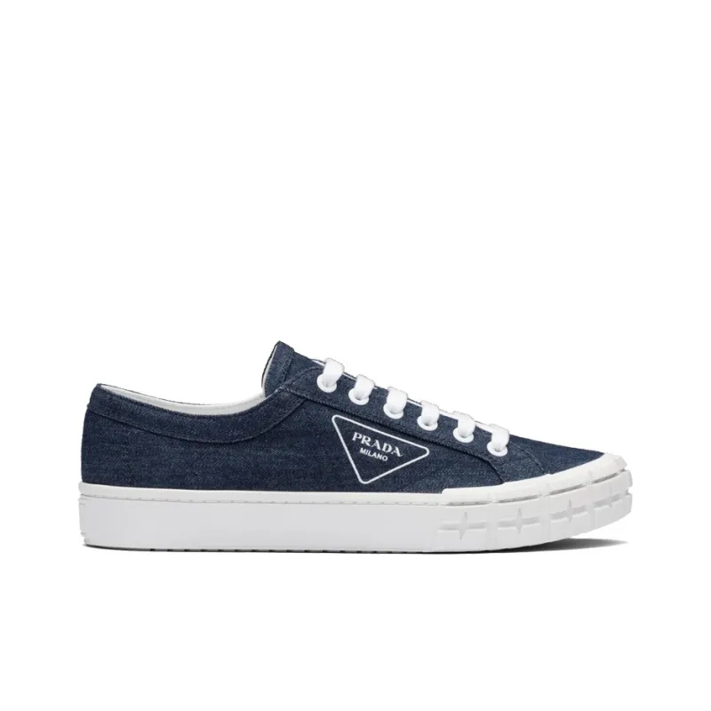 PRADA Cassetta Wheel Skateboard Shoes Men's Blue-1