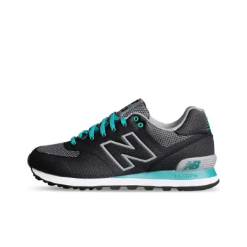 New Balance NB 574 Shock Absorbers With Slip Resistant Features Low Top Running Shoes Unisex Black Blue