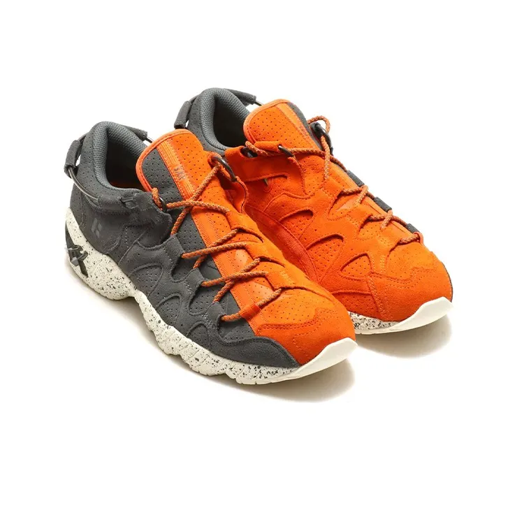 Asics Gel MAI Wear Resistant Low Top Running Shoes Men's Charcoal Gray Orange-2