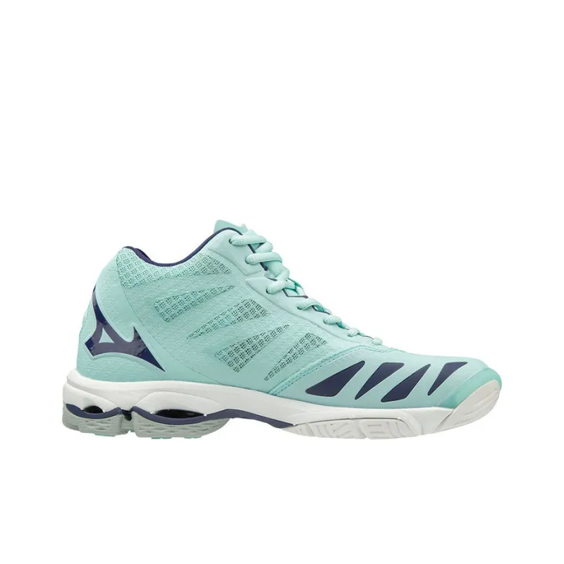 Mizuno Wave Lightning Z5 Slip-Resistant Breathable Mid-Top Running Shoes Unisex Blue White-1