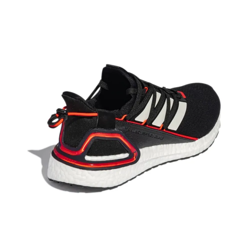 Adidas ULT Anti Slip Wear Resistant Low Top Casual Running Shoes Unisex Black White Red-4