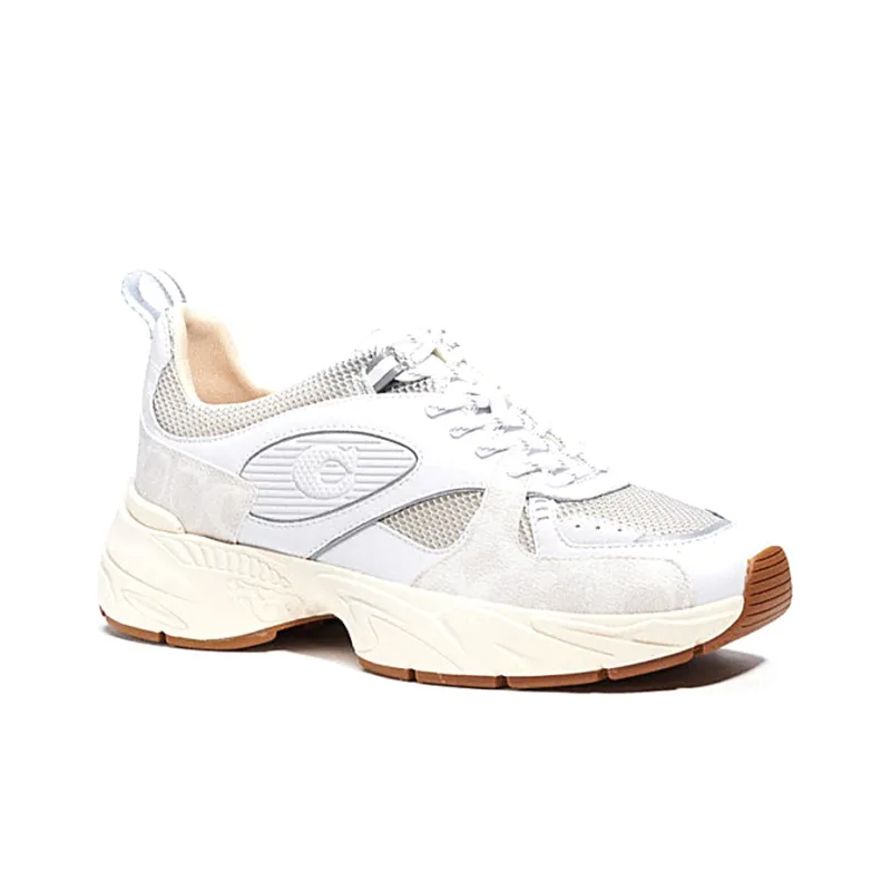COACH Tech Cushioned Slip Resistant Low Top Casual Shoes Men's Fluorescent White-2