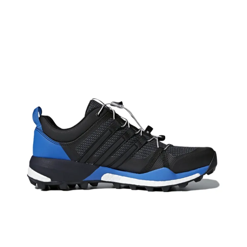 Adidas Terrex Skychaser Abrasion Resistant Low Top Hiking Shoes Men's Black Blue-1