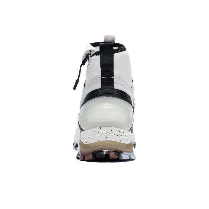 LiNing Ride The Wild Cushioning Slip Resistant Coverage High Top Running Shoes Men's White-3