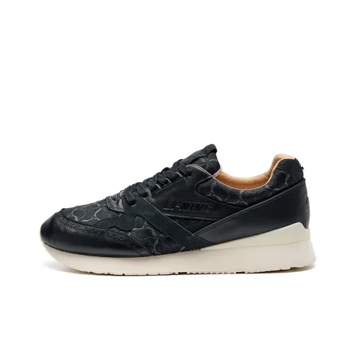 LI-NING 1990 Cushioning Anti-Slip And Wear-Resistant Low-Top Running Shoes Women's Deep Prussian Blue