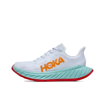 HOKA ONE ONE Carbon X 2 White Blazing Orange