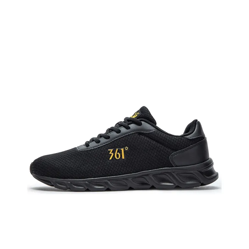 361° Lightweight Cushioning Low Top Running Shoes Men's Raven-0