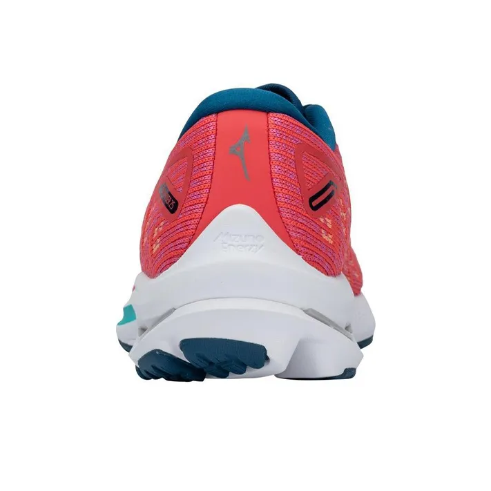 Mizuno Wave Rider 25 Waveknit 'Pink Blue White' Women's-3