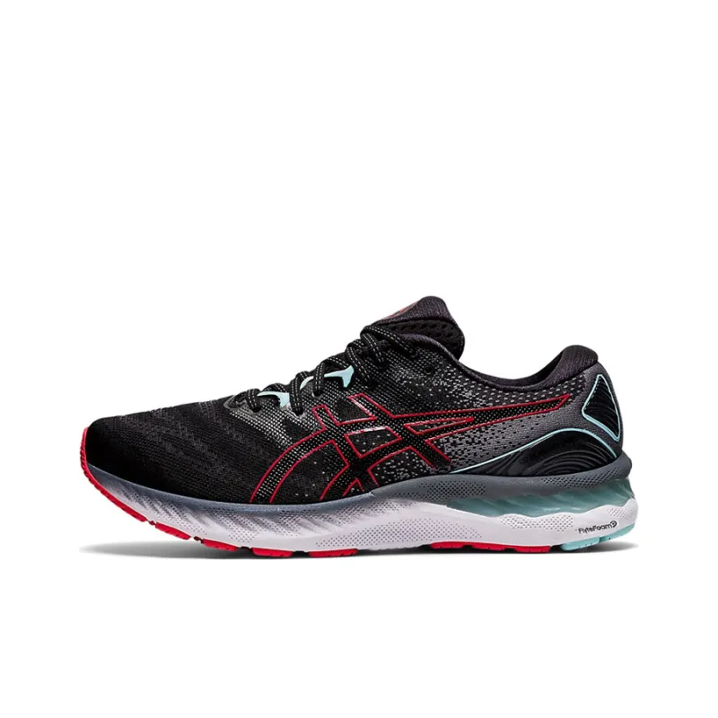 Asics Gel Nimbus 23 2E Wide 'Black Electric Red'-0