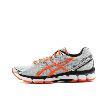 Asics Gt-2000 1 Anti-Slip And Wear-Resistant Breathable Low-Top Running Shoes Men's White Orange Yellow