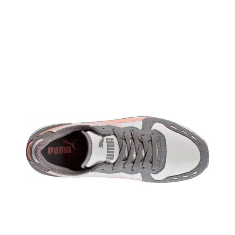PUMA Cabana Racer Cushioning Anti-Slip Wear-Resistant Breathability Low-Top Slip-Resistant Men's Gray Orange-3