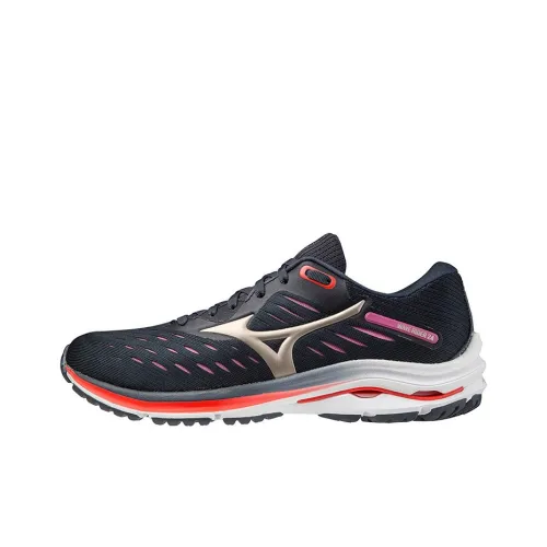 Mizuno Wave Rider Women's 24 'Navy Red'