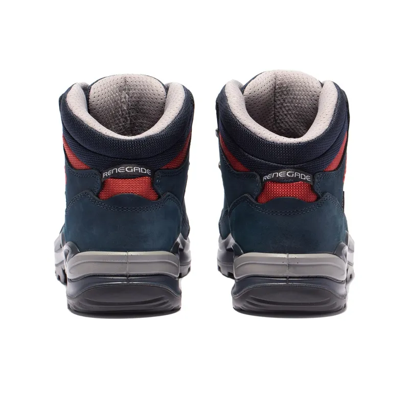Lowa Balance Support Abrasion Resistant Waterproof Slip Resistant High Top Revolutionaries Women's Navy Blue/Earth Tone-4