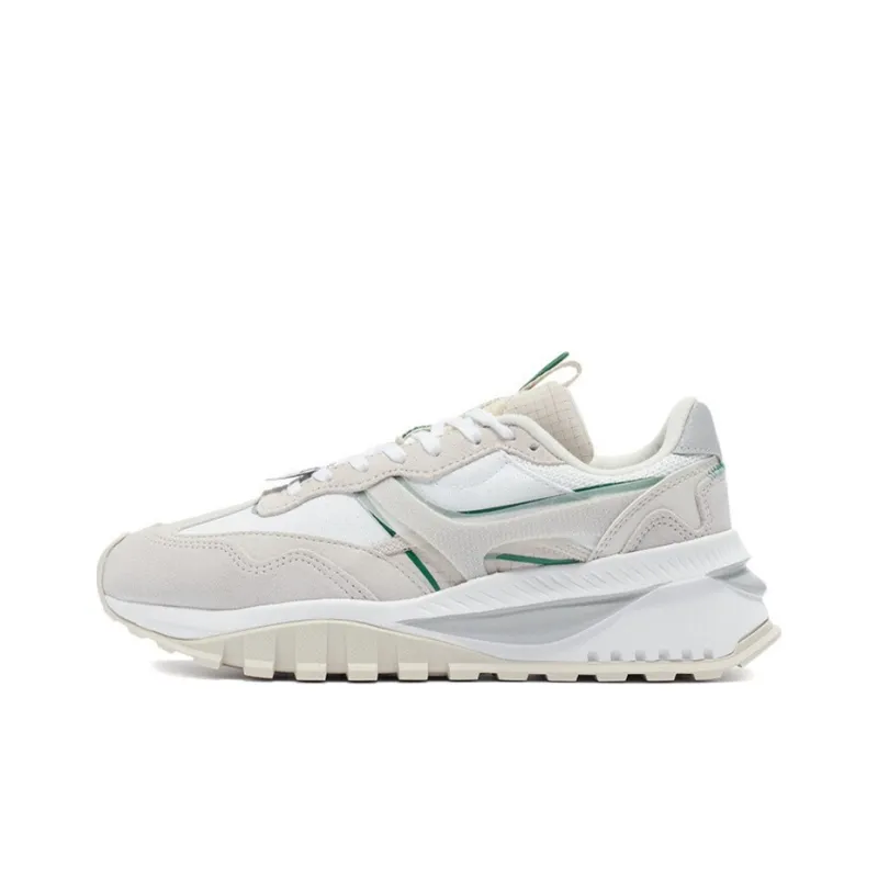 LiNing Fangyuan EVO Cushioned Slip Resistant Low Top Running Shoes Women's Bellflower Gray-0