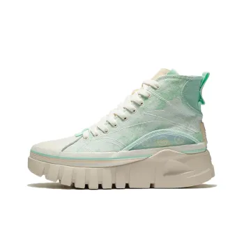 LiNing Wave Casual Shoes Women's High Top Verdant Leaf Green/Radiant Blue