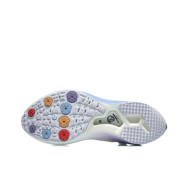 LiNing Ranger Essential Anti Slip Wear Resistant Low Top Running Shoes Women's White Light Purple-4