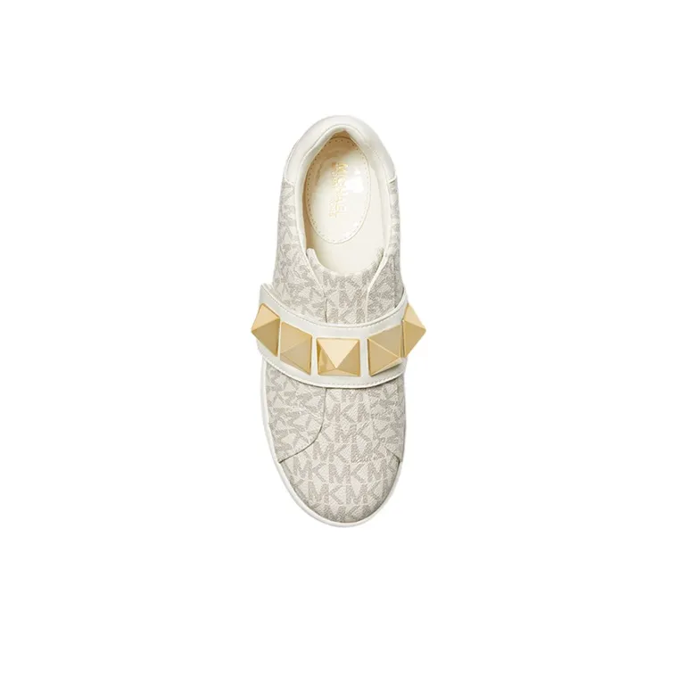MICHAEL KORS Kenna Low-Top Stylish Sandals Women's Cream White-3