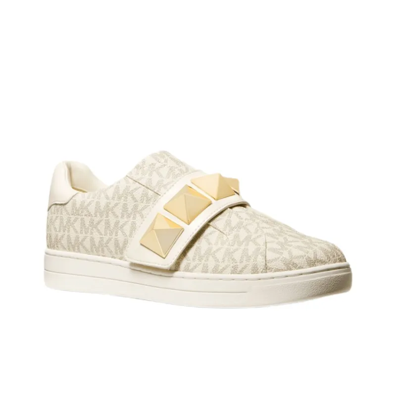 MICHAEL KORS Kenna Low-Top Stylish Sandals Women's Cream White-2