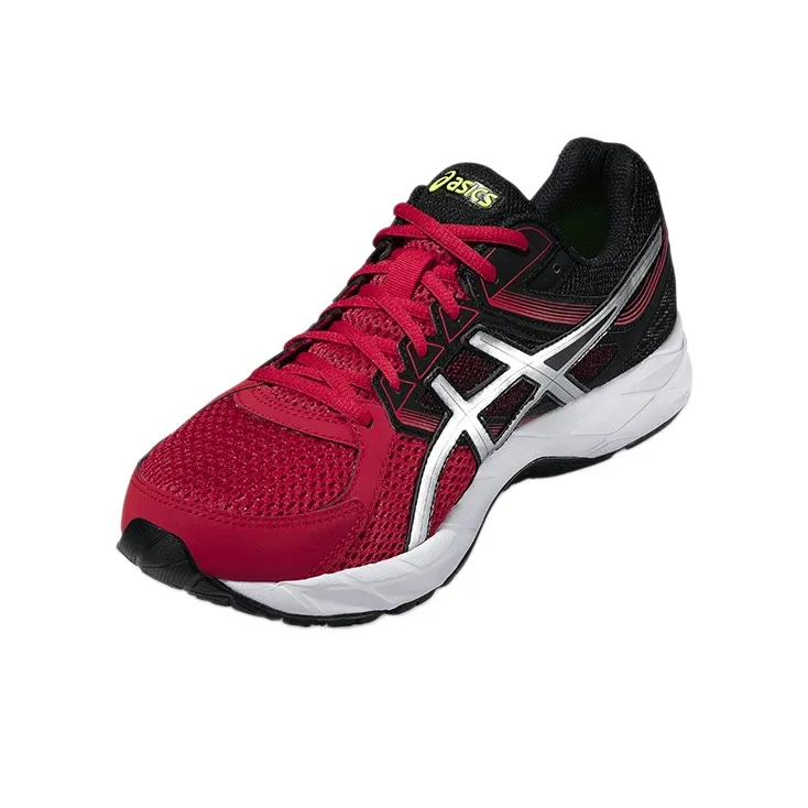 Asics Gel-Contend 3 Breathable Low-Top Running Shoes Men's Red Black-2