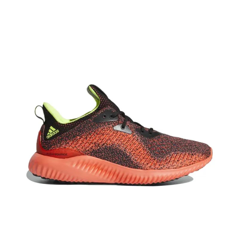 Adidas AlphaBounce EM WC Slip Resistant And Breathable Low Top Running Shoes Unisex Orange Black-1