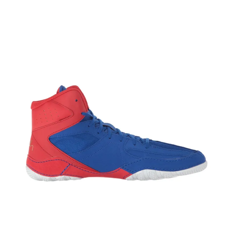 Asics Matcontrol High Top Running Shoes Unisex Blue Red-1