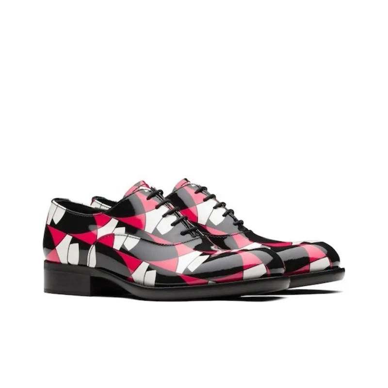 PRADA Dress Shoes Women's Red Black-2