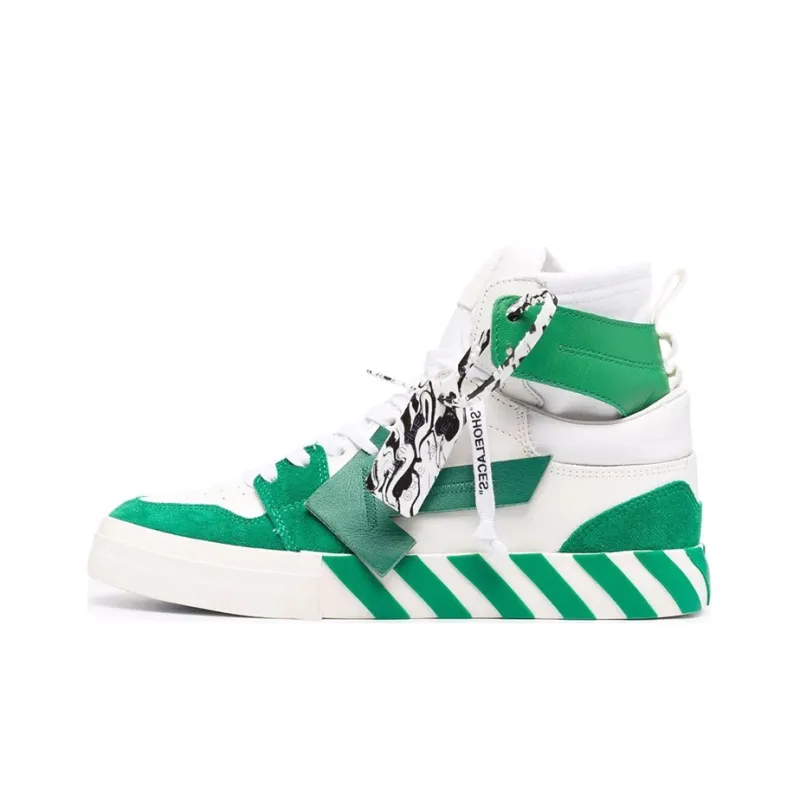 OFF WHITE Vulcanized High Top 'Green White'-0