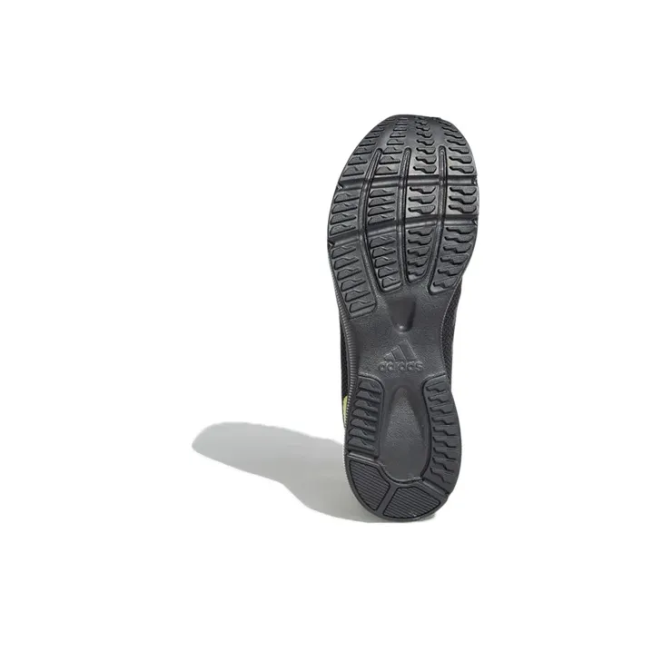 Adidas Glowrun Glowrun Reflective Wear-Resistant Low-Top Running Shoes Men's Black Yellow-5