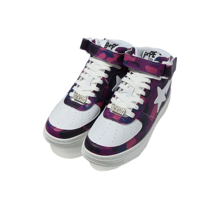 BAPE A BATHING APE Bape Sta Mid Camo Purple-2