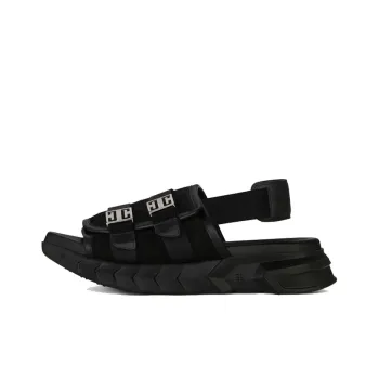 Givenchy Marshmallow Sandals Black Suede Leather