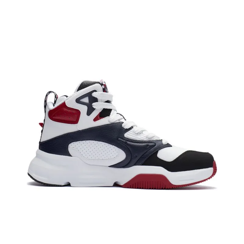 LiNing Shock Absorbers With Slip Resistant And Abrasion Resistant Properties High Top Casual Shoes Men's-1