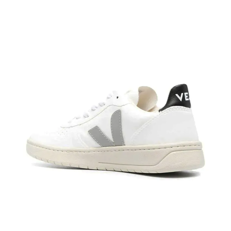 VEJA V 10 Stylish Skateboarding Shoes Men's White-4