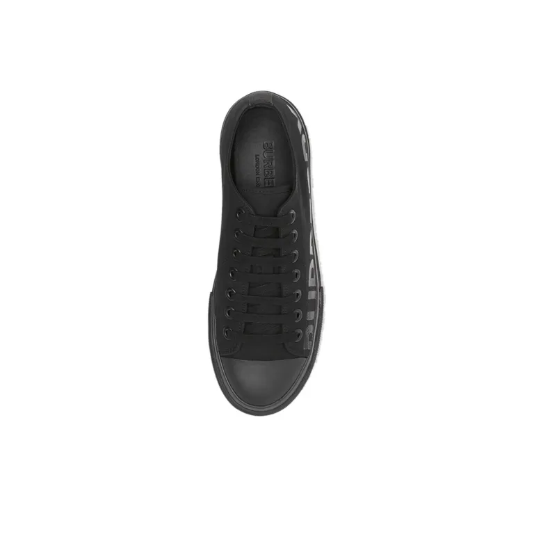 Burberry Larkhall Low Top Stylish Skateboarding Shoes Men's Pure Black-2