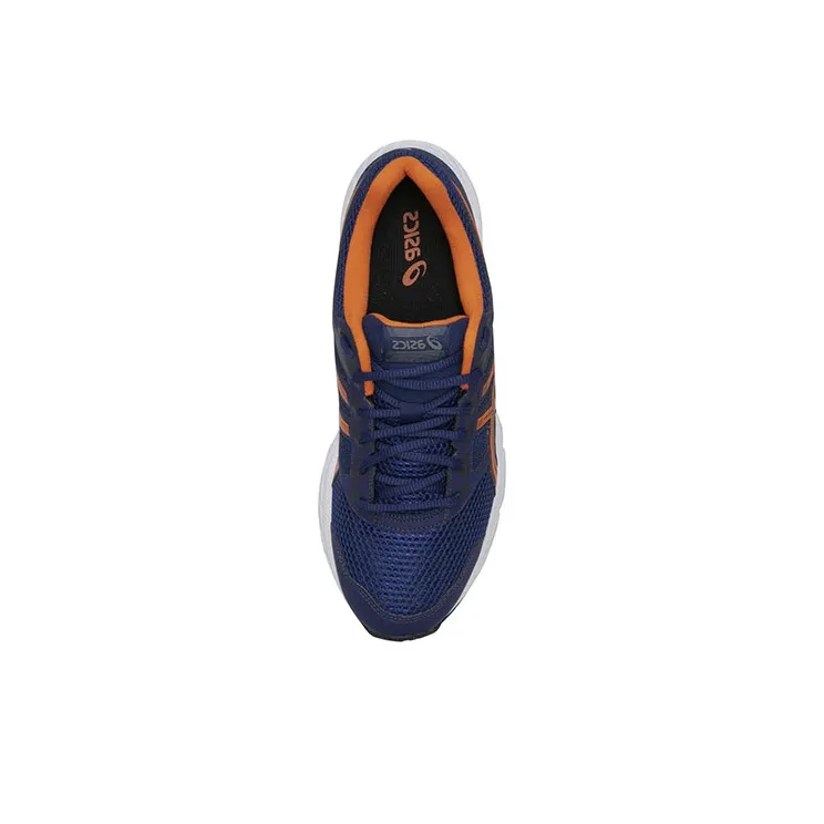 Asics Gel-Contend 5 Wear-Resistant Low-Top Running Shoes Men's Blue Orange-2