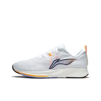 LINING Trich Tu 4 IV Men's Light Marathon Running Shoes   White/Blue