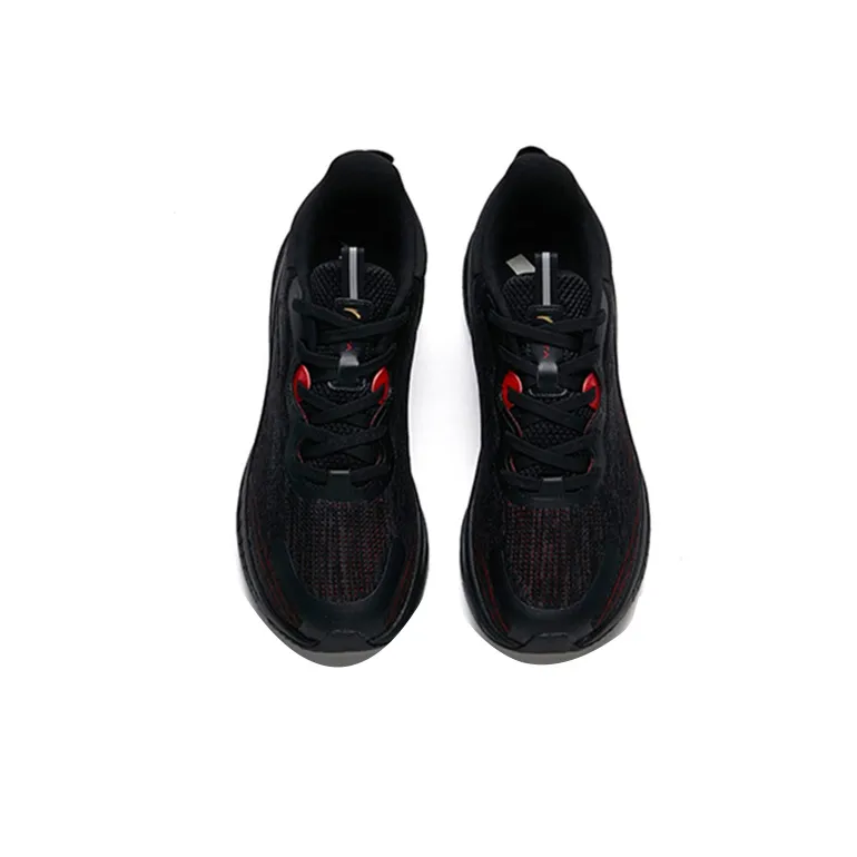 Anta Breathable Low Top Running Shoes Men's Black Red-3