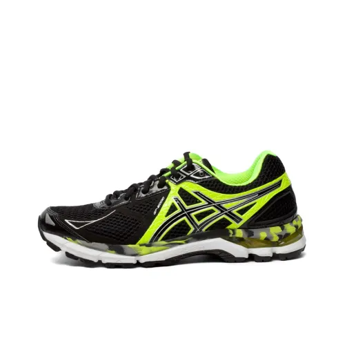 Asics GT-2000 3 Anti-Slip Wear-Resistant Low-Top Running Shoes Men's Black Neon Yellow