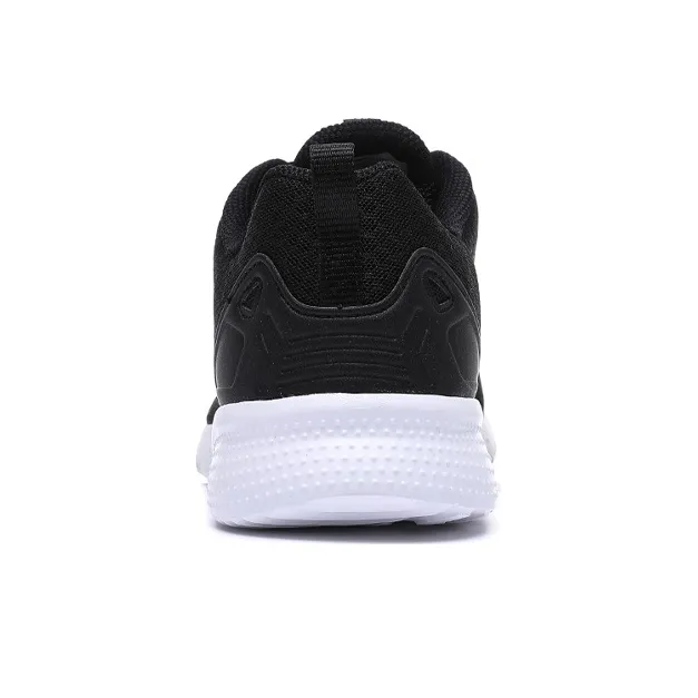 Erke Anti Slip And Wear Resistant Breathable Low Top Casual Running Shoes Men's Black Gold-3