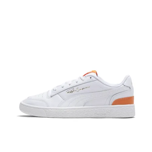 PUMA Ralph Sampson Skateboard Shoes Women's Low-Top White/Orange