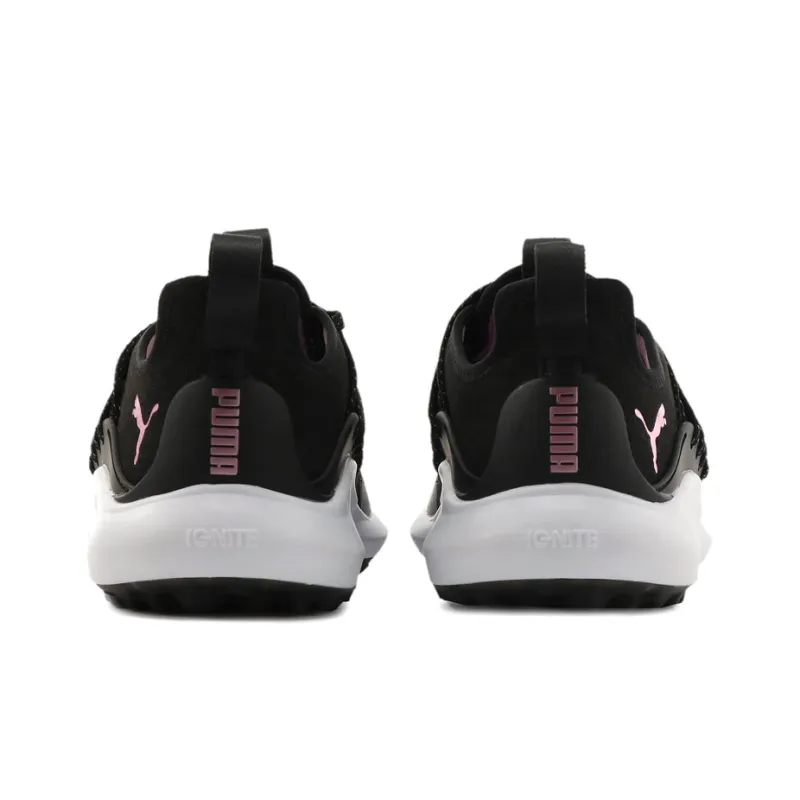 PUMA IGNITE Cushioned Slip-Resistant Breathable Lightweight Low-Top Casual Running Shoes Women's Black Gray-3