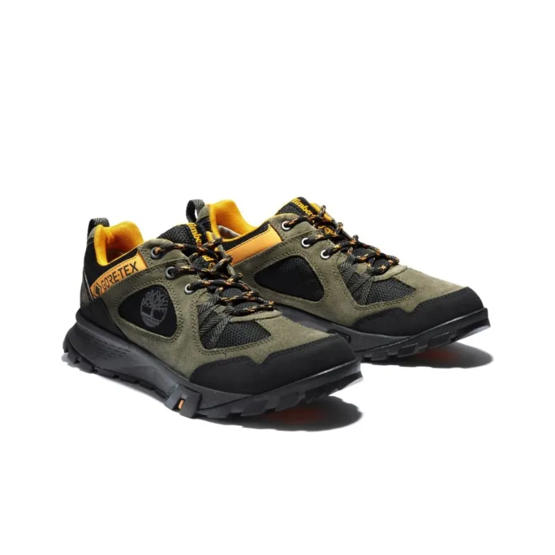 Timberland Garrison Trail Waterproof Low Hikers 'Black Green Yellow'-2