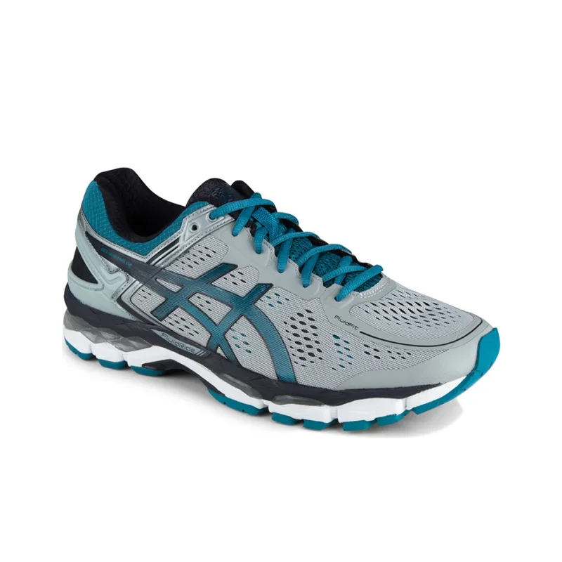 Asics Gel-Kayano 22 Breathable Wear-Resistant Slip-Resistant Low-Top Running Shoes Men's Gray Blue-2