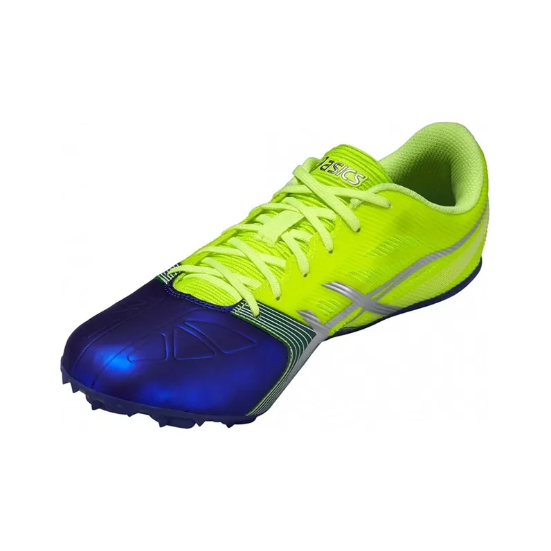 Asics Hyper Sprint 6 Abrasion Resistant Low Top Running Shoes Men's Blue Yellow-2
