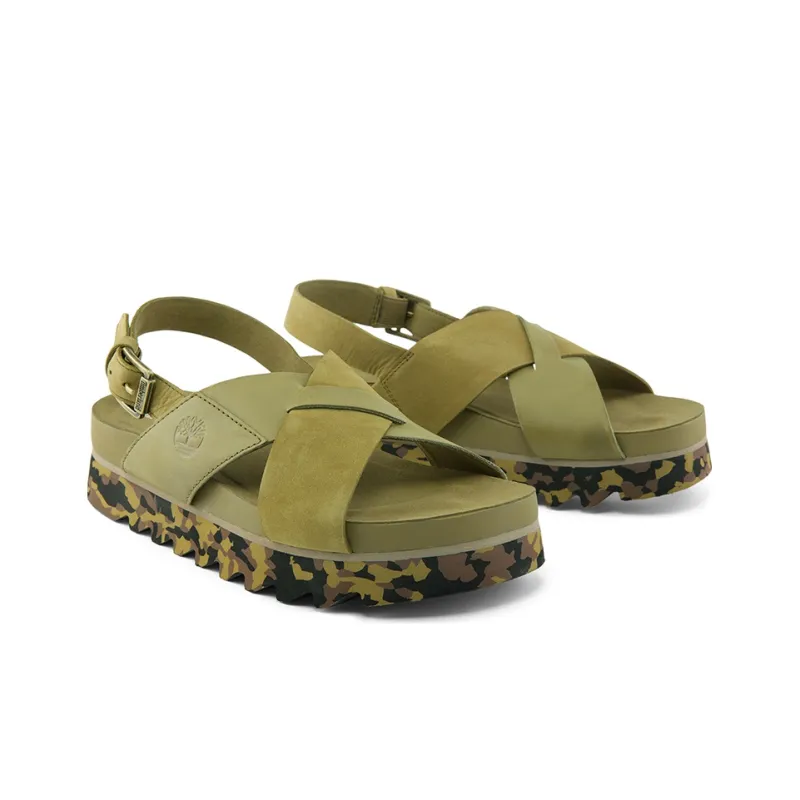 Timberland Santa Monica Sunrise X Band Sandal 'Green' Women's-3