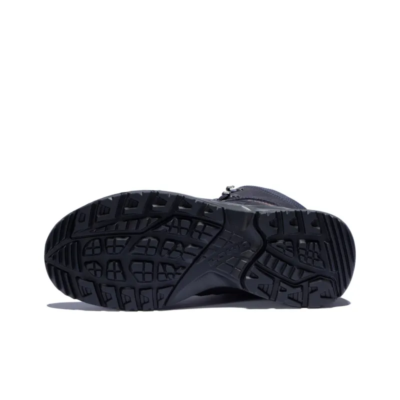 Lowa Sirkos Evo Gt Slip Resistant, Waterproof, And Breathable High Top Outdoor Shoes Unisex Navy Blue Brown-5