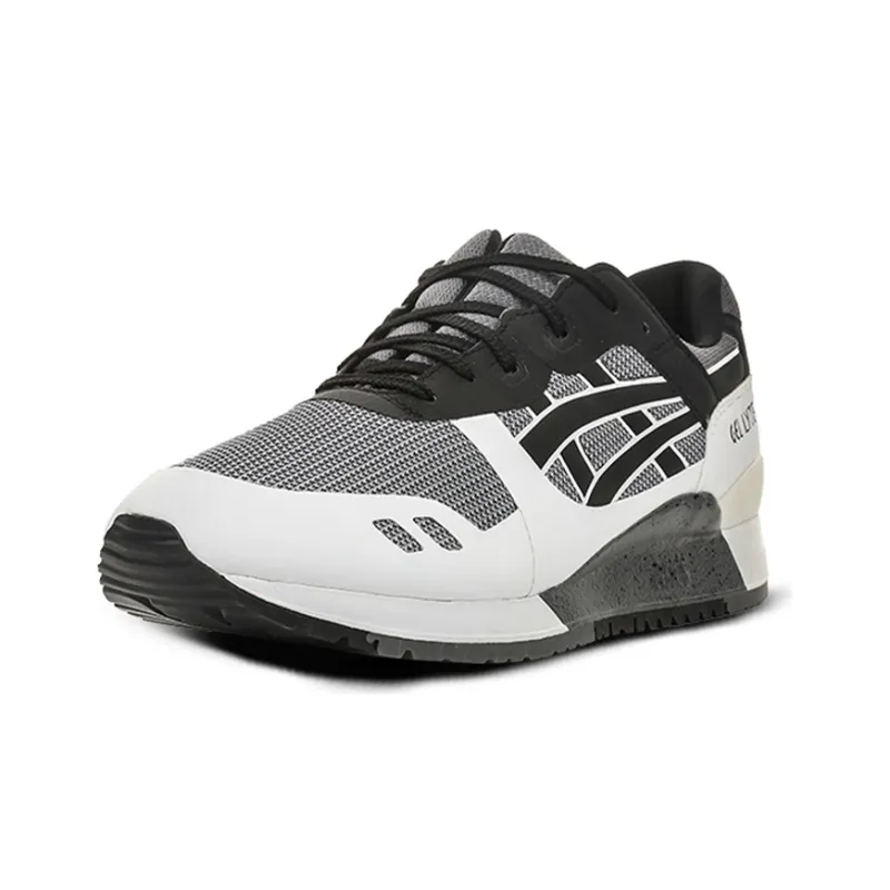 Asics Gel Lyte 3 Abrasion Resistant Coverage Breathable Low Top Running Shoes Unisex Black Gray Color-2