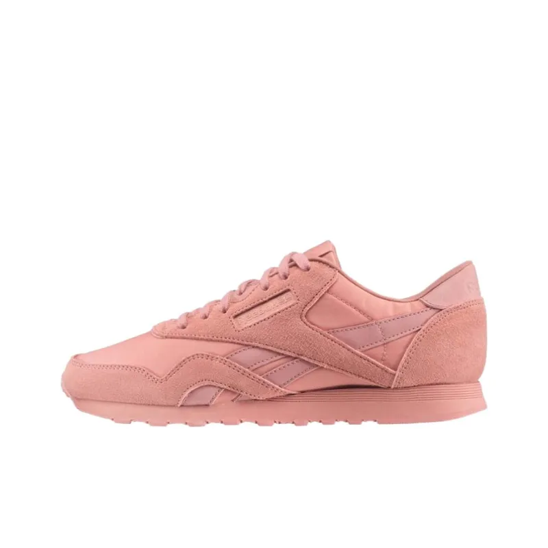 Reebok Classic Nylon Casual Shoes Women's Low-Top Pink-0