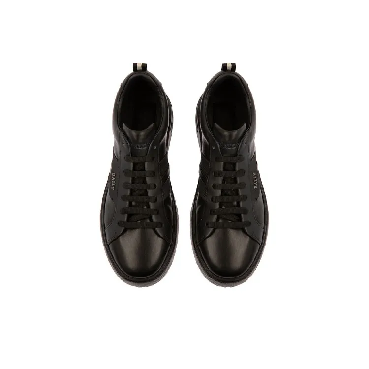 BALLY Maxim Low-Top Stylish Skateboarding Shoes Men's Black-2
